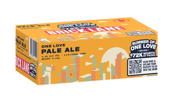 Brick lane one love pale ale cans 355ml