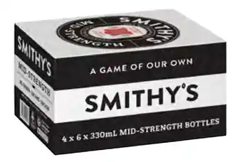First Choice Liquor Smithy's mid strength bottle 330ml offer