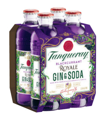 Liquorland Tanqueray blackcurrant and soda bottle 275ml offer