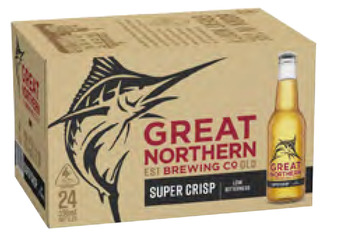 Great northern super crisp lager bottle 330ml