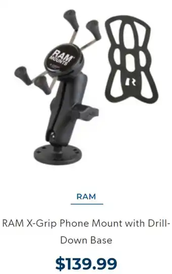 BCF Ram X-Grip Phone Mount with Drill-Down Base offer