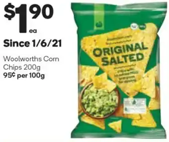 Woolworths Woolworths Corn Chips 200g offer