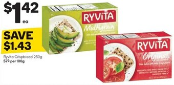 Woolworths Ryvita Crispbread 250g offer