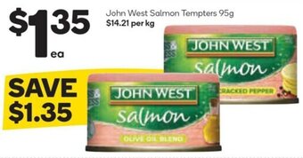 Woolworths John West Salmon Tempters 95g offer