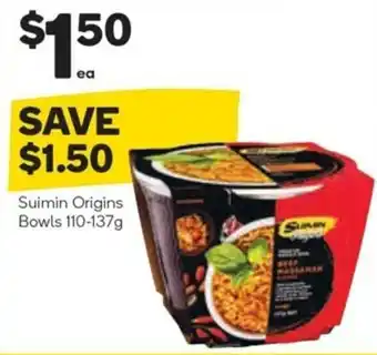 Woolworths Suimin Origins Bowls 110-137g offer