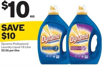 Woolworths Dynamo Professional Laundry Liquid 1.8 Litre offer