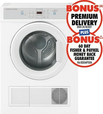 The Good Guys Fisher & Paykel 6kg Sensor Dryer offer