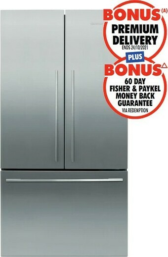 The Good Guys Fisher & Paykel 569L French Door Refrigerator offer