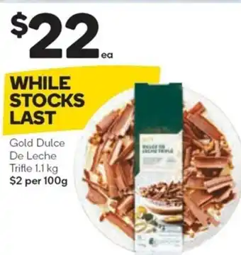 Woolworths Gold Dulce de Leche Trifle 1.1kg offer