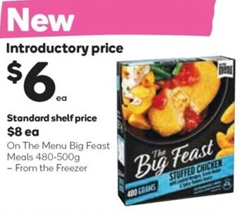 Woolworths On The Menu Big Feast Meals 480-500g offer