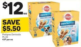 Woolworths Pedigree Dentastix Pk 28 offer