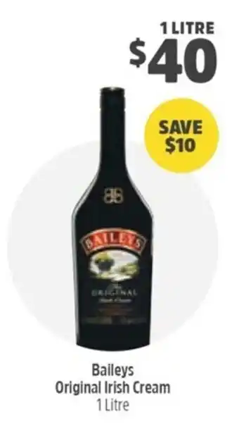 Woolworths Baileys Original Irish Cream 1L offer