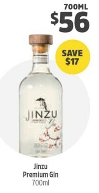Jinzu Premium Gin 700ml