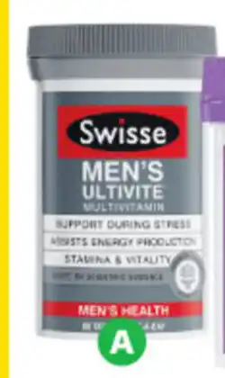Woolworths Swisse Men's Ultivite F1 Tablets Pk 60 offer