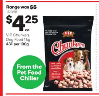 VIP Chunkers Dog Food 1kg
