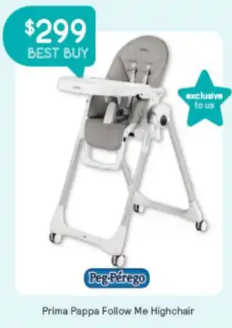 Prima Pappa Follow Me Highchair