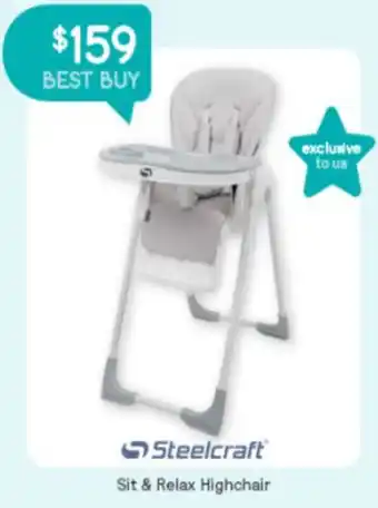 Steelcraft Sit & Relax Highchair