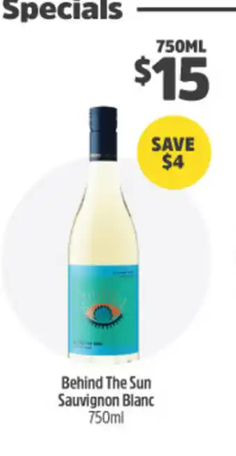Woolworths Behind The Sun Sauvignon Blanc 750ml offer