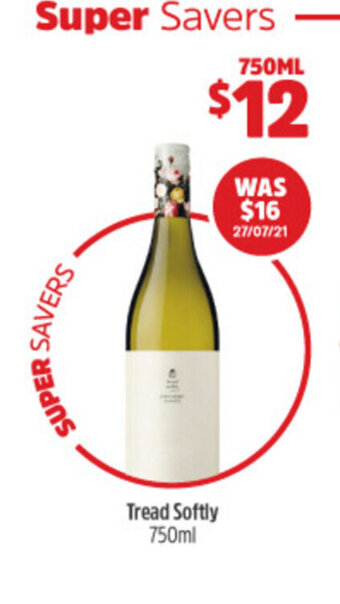 Woolworths Tread Softly 750ml offer