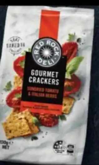 Ritchies Red Rock Deli Gourmet Crackers 130g offer