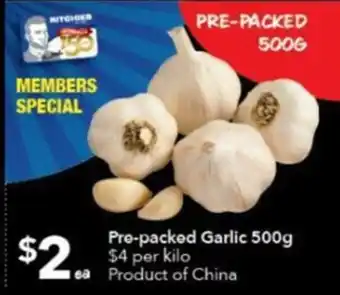 Ritchies Pre-Packed Garlic 500g offer