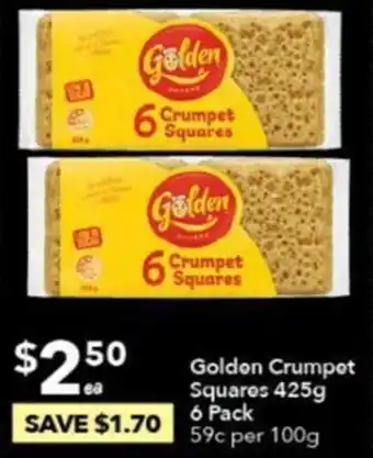 Ritchies Golden Crumpet Squares 425g 6 Pack offer