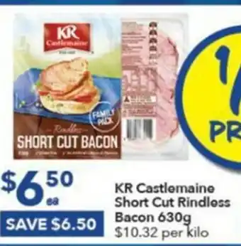 Ritchies KR Casltemaine Short Cut Rindless Bacon 630g offer