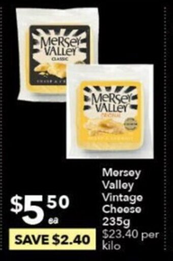 Ritchies Mersey Valley Vintage Cheese 235g offer