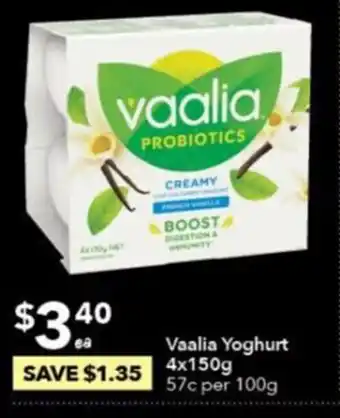 Vaalia Yoghurt 4x150g