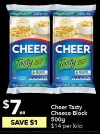 Ritchies Cheer Tasty Cheese Block 500g offer