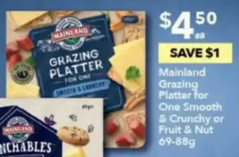Ritchies Mainland Grazing Platter for One Smooth & Crunchy or Fruit & Nut 69-88g offer