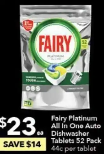 Ritchies Fairy Platinum All In One Auto Dishwasher Tables 52 Pack offer