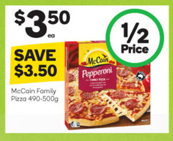 Woolworths McCain Family Pizza 490-500g offer
