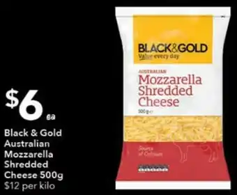 Ritchies Black & Gold Australian Mozzarella Shredded Cheese 500g offer