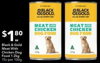 Ritchies Black & Gold Meat with Chicken Dog Food 1.2kg offer