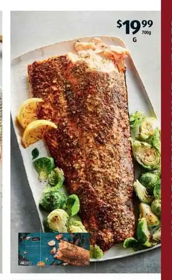 ALDI Whole Flavoured Salmon 700g offer