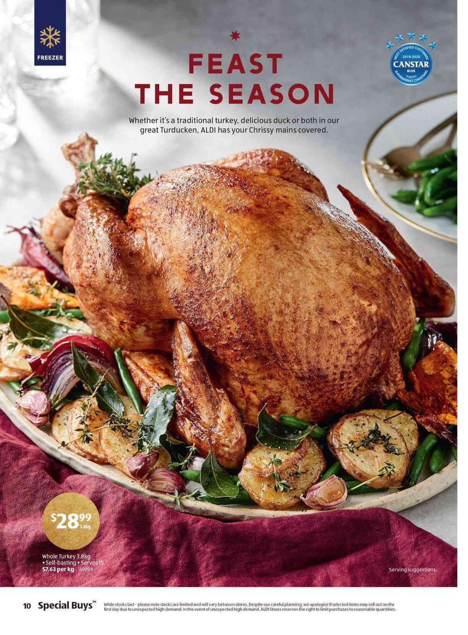 Whole Turkey 3.8kg Offer At Aldi