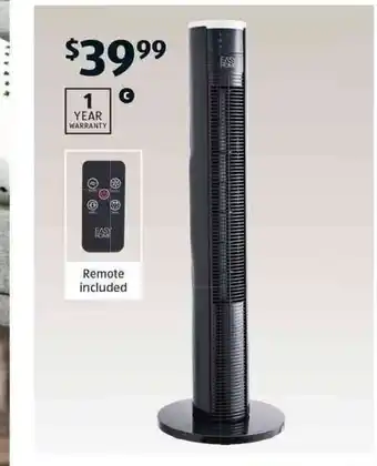 Tower Fan with Remote Control