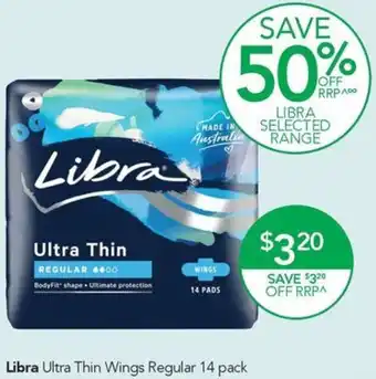 Terry White Libra Ultra Thin Wings Regular 14 pack offer