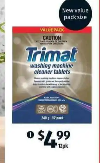 ALDI Washing Machine Cleaner Tablets 12pk/240g offer
