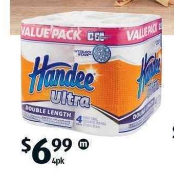 ALDI Handee Paper Towel Double Length 4pk offer