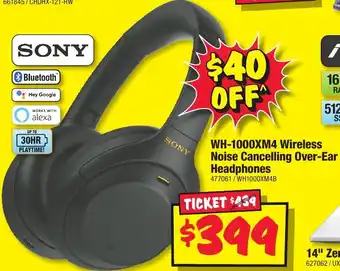 JB Hi-Fi WH-1000XM4 Wireless Noise Cancelling Over-Ear Headphones offer