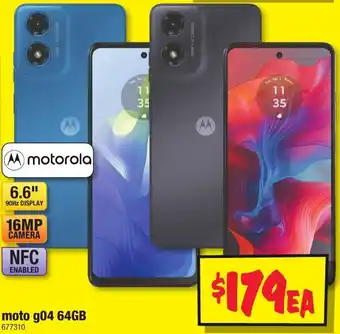 JB Hi-Fi moto g04 64GB offer