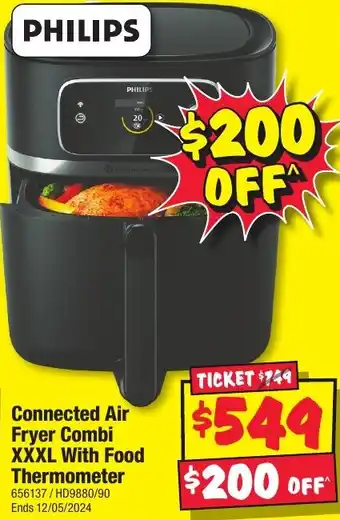 JB Hi-Fi PHILIPS Connected Air Fryer Combi XXXL With Food Thermometer offer