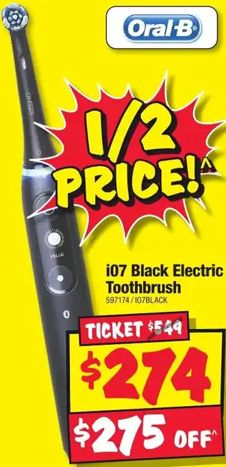 JB Hi-Fi Oral-B i07 Black Electric Toothbrush offer