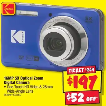 JB Hi-Fi Kodak 16MP 5X Optical Zoom Digital Camera offer