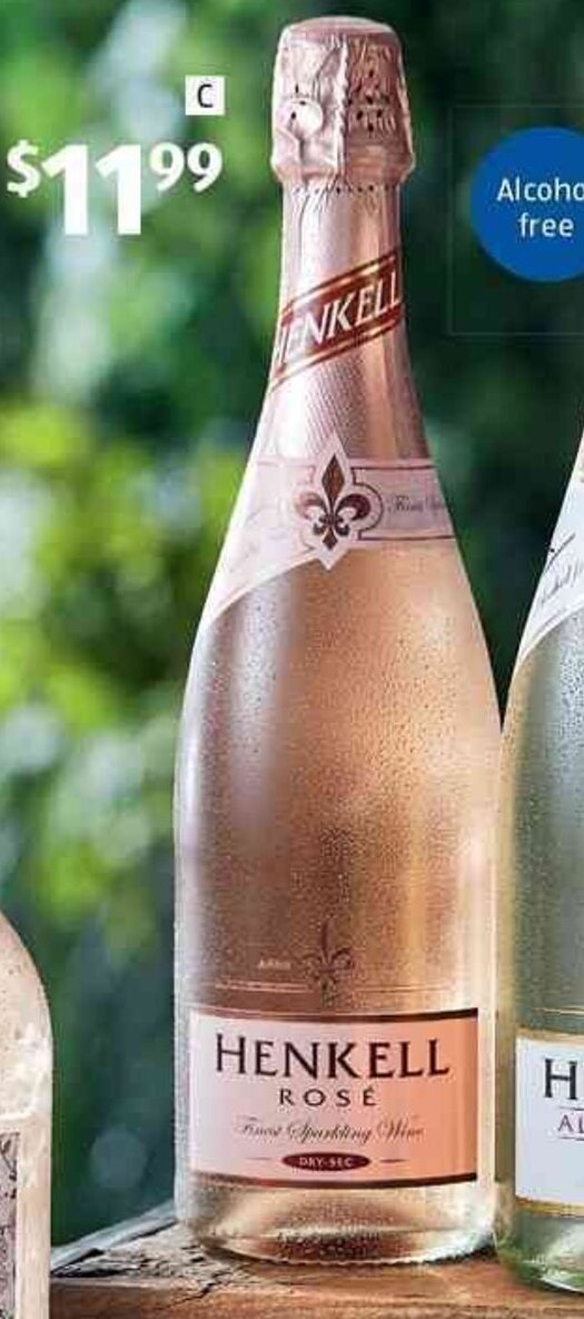Henkell Sparkling Rose NV 750ml offer at ALDI