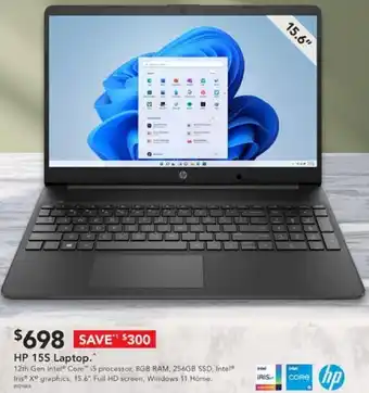 Harvey Norman HP 15S Laptop offer