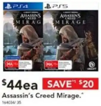 Harvey Norman Assassin's Creed Mirage offer