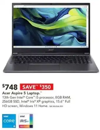 Harvey Norman Acer Aspire 5 Laptop offer